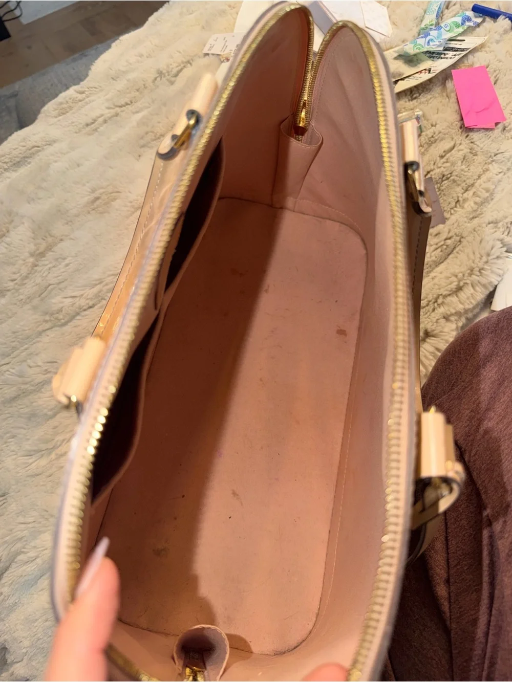 Louis Vuitton polished patent